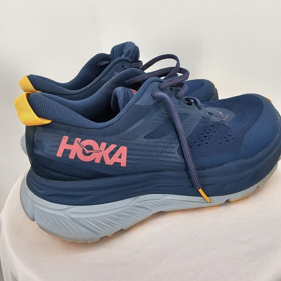 Hoka One One Stinson ATR 6 Trail Running Shoes Hiking Sneakers Blue Size 10.5 - Picture 4 of 7